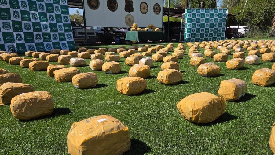 Incautan 275 kilos de marihuana y detienen a tres personas tras operativo en Chañaral