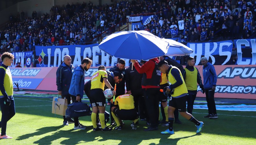 Árbitro denunció agresión en el partido entre Huachipato y U. La Calera en Talcahuano: Recibió un impacto en un ojo
