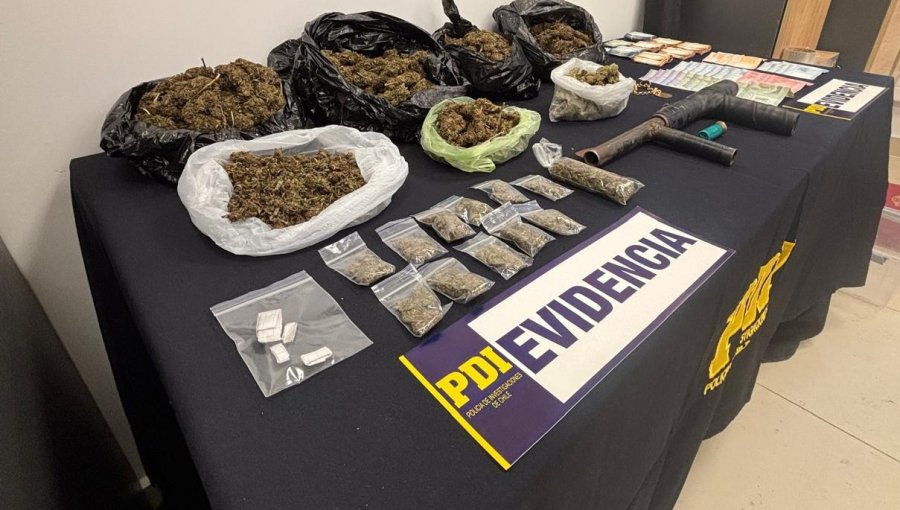 PDI desarticula clan familiar dedicado al narcotráfico en Quilicura y detiene a seis integrantes