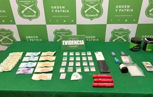 Detienen a madre e hijo por venta de drogas durante encuentros deportivos en estadio de Iquique