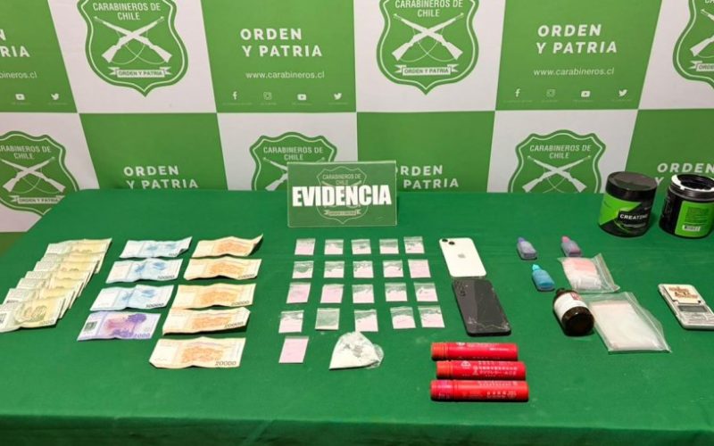Detienen a madre e hijo por venta de drogas durante encuentros deportivos en estadio de Iquique