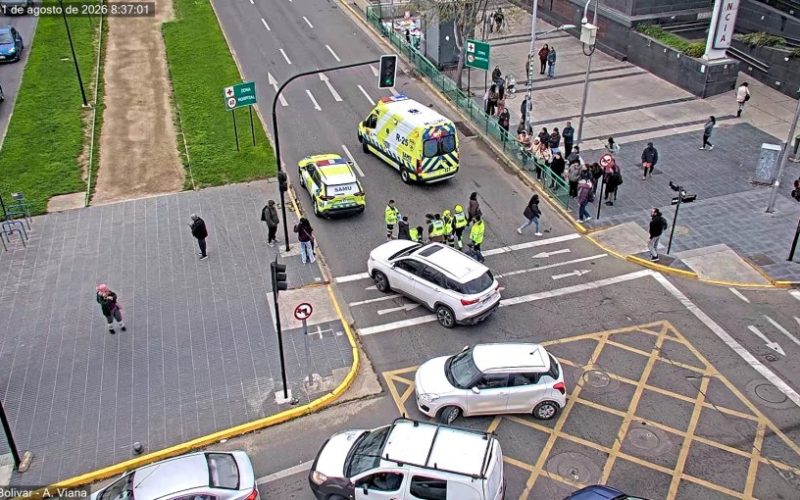 Atropello frente al hospital obligó a cortar el tránsito en calle Álvarez de Viña del Mar