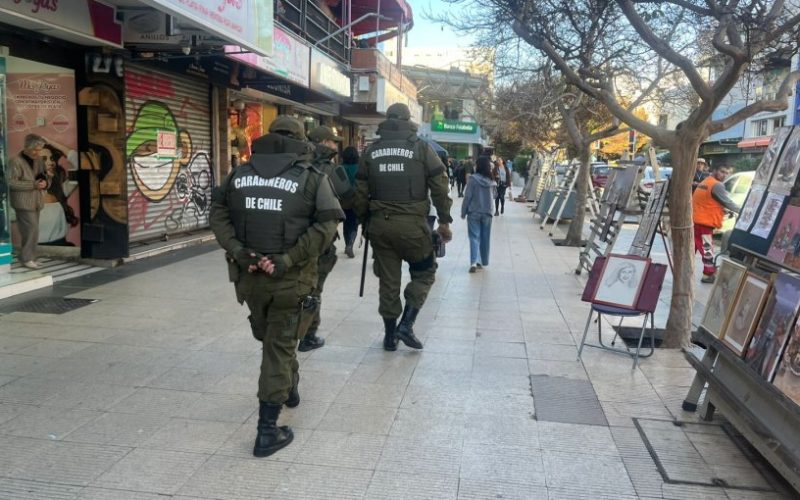 "Ronda Impacto" deja 15 detenidos y más de 150 controles en el centro de Viña del Mar