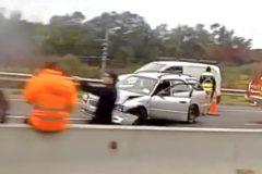 Triple colisión vehicular se registró en el Camino Internacional en dirección a Concón