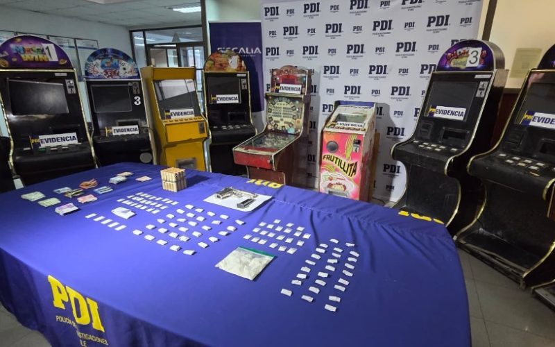 Desbaratan casino clandestino y punto de venta de drogas en Tierra Amarilla