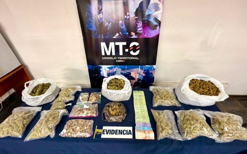 Capturan a banda con marihuana avaluada en más de $33 millones en Maipú