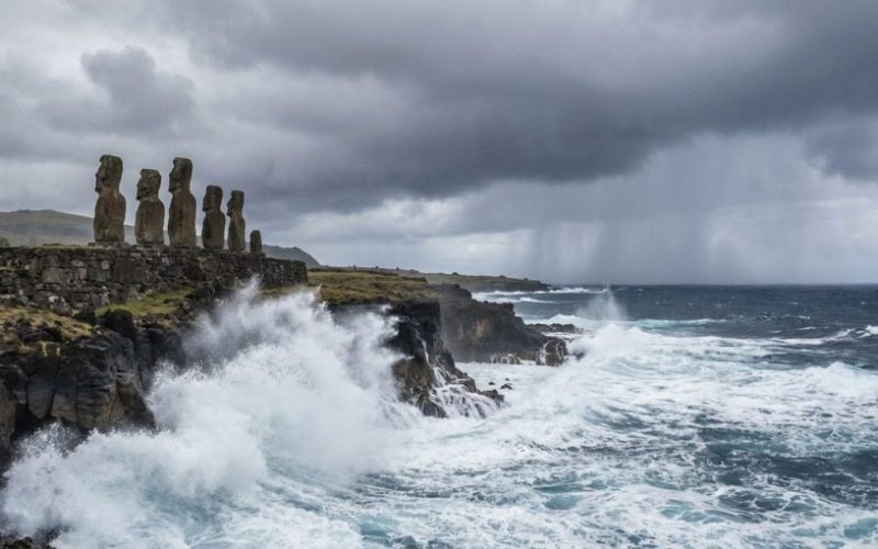 Emiten aviso de mal tiempo para Rapa Nui: prevén fuertes ráfagas de viento y marejadas