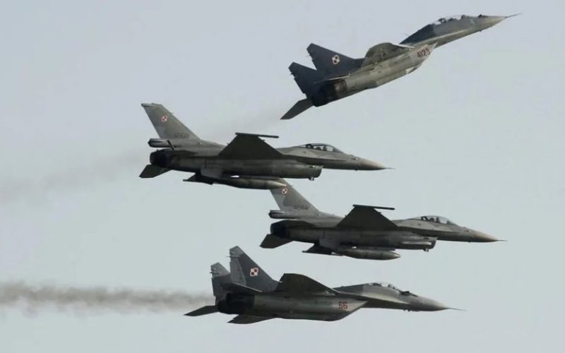 Polonia movilizó aviones de combate tras impacto de dron ruso a solo dos kilómetros de su frontera