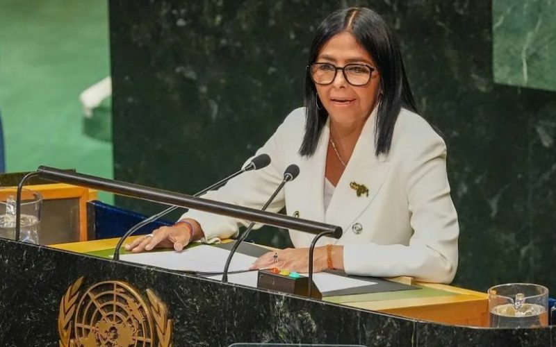 Delcy Rodríguez anuncia ante la ONU una transición democrática en Venezuela y que habrá elecciones en fecha a definir