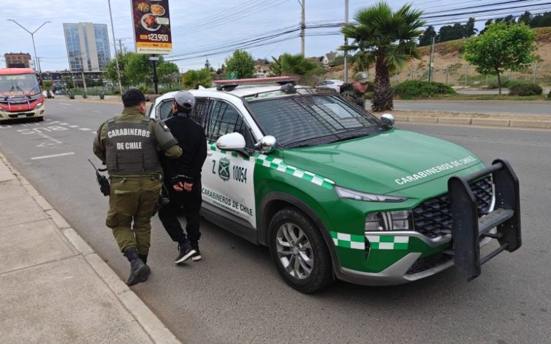 Siete detenidos deja nuevo operativo "Ronda Impacto" de Carabineros en Concón