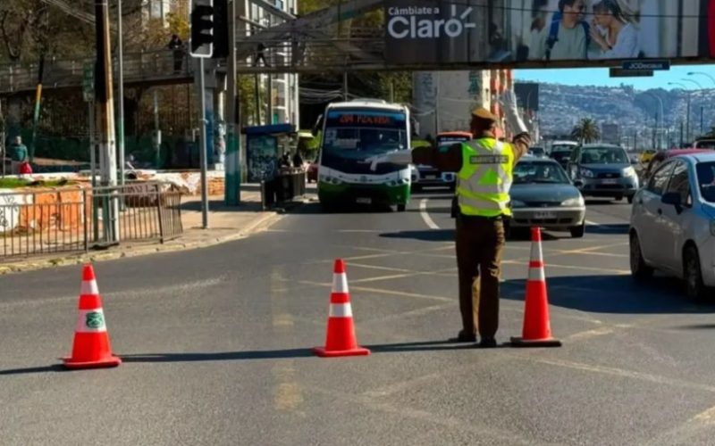Nuevo corte del tránsito afectará a Avenida España en dirección a Viña del Mar