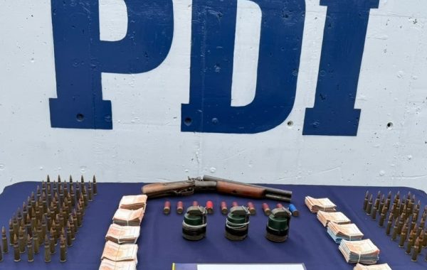 Incautan granadas, armas y más de $11 millones durante control en Los Vilos