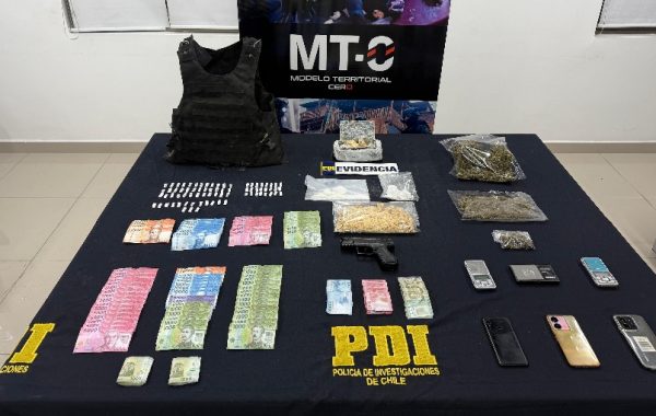 Diez detenidos deja operativo de la PDI por tráfico de drogas en La Pintana