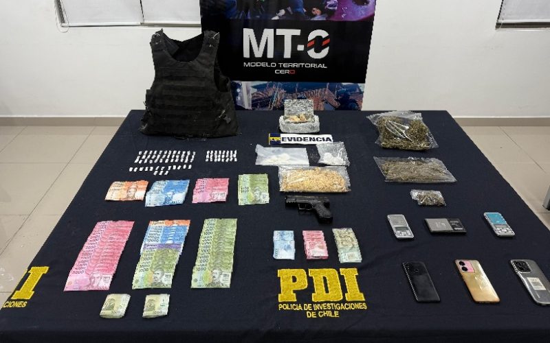 Diez detenidos deja operativo de la PDI por tráfico de drogas en La Pintana