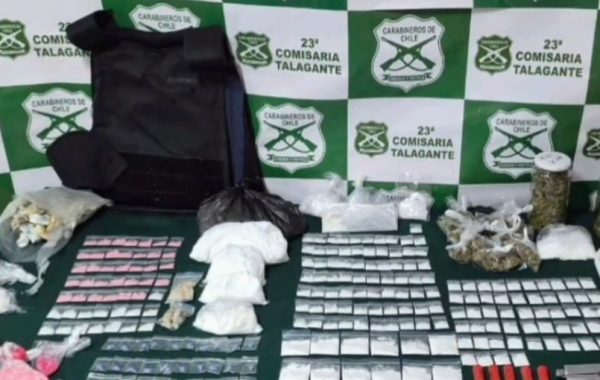 Desbaratan centro de acopio de drogas en medio de Operativo de Carabineros en Talagante