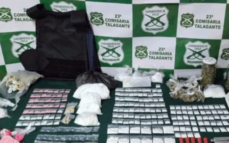 Desbaratan centro de acopio de drogas en medio de Operativo de Carabineros en Talagante