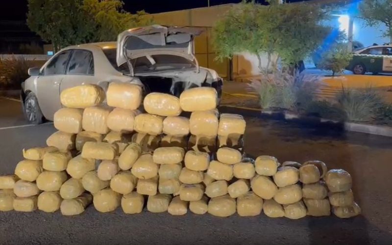Incautan más de 212 kilos de marihuana tras accidente de tránsito en la ruta 5 Norte en La Higuera