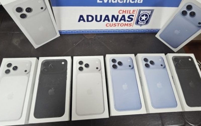 Incautan más de 250 celulares y otros dispositivos electrónicos avaluados en US$90 mil en Arica