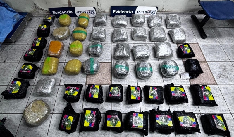 Aduanas decomisa 266 kilos de marihuana en dos operativos en la Avanzada El Loa