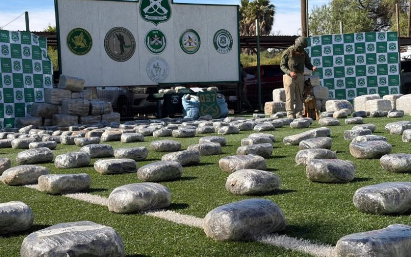 Incautan más de 1.749 kilos de marihuana durante un procedimiento desarrollado en la ruta 5 Norte