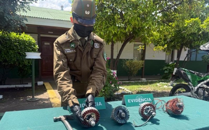 Detienen en San Joaquín a hombre que robaba motores de scooters eléctricos para vender su cobre y comprar droga