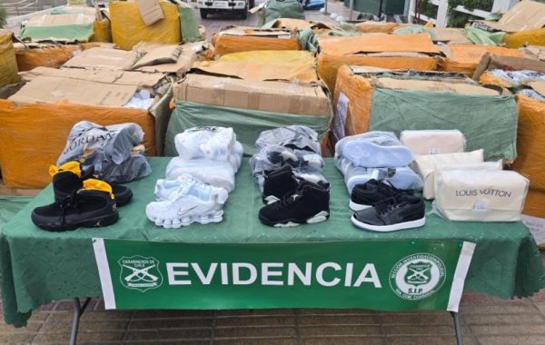 Incautan más de $1.000 millones en productos falsificados y detienen a dos personas en Chañaral