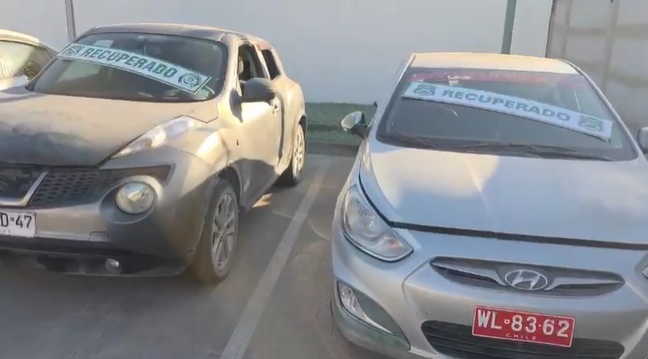 Carabineros recupera ocho vehículos robados en Arica y detiene a siete personas que los trasladaban a Bolivia