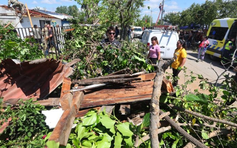 92 viviendas con daños de distinta magnitud en Requínoa tras tornado: anuncian entrega de subsidio