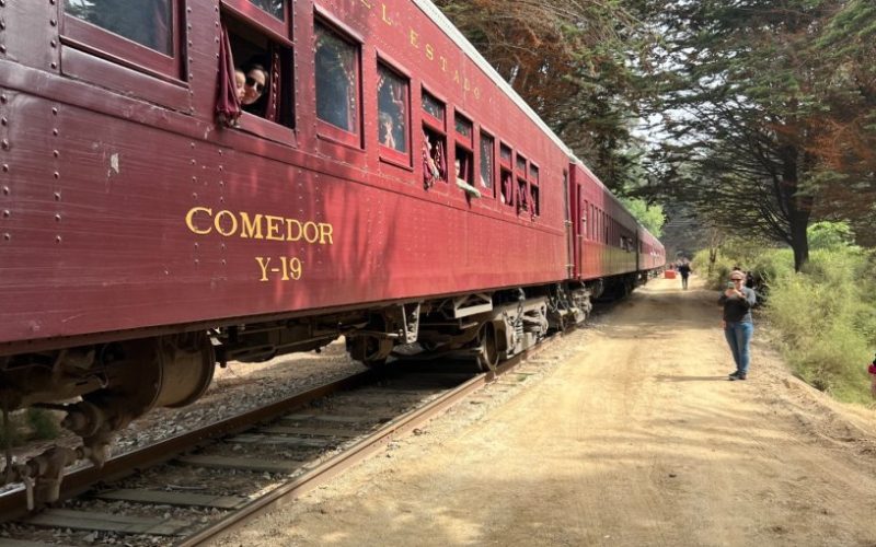 Éxito de ventas obliga al Tren del Recuerdo a desplegar sus nueve coches para viaje entre Limache y Ritoque