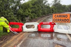 Ruta F-366 entre Quillota y La Cruz fue cerrada preventivamente por el sistema frontal