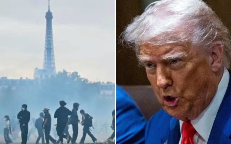 Trump apunta a la migración por las protestas en Francia y exige el cierre de fronteras: "Se han apoderado del país"