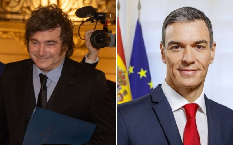 Javier Milei tilda a Pedro Sánchez de "ladrón", "liberticida" y "autoritario" en su visita a Madrid y lo compara con el kirchnerismo