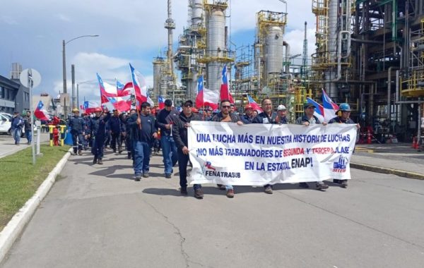 Contratistas de ENAP en Biobío anuncian "medidas de presión" tras fracaso de negociación por mejoras laborales
